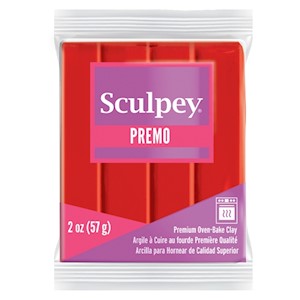 Premo! Sculpey Modeling Clay, 2 oz., Cadmium Red MAIN