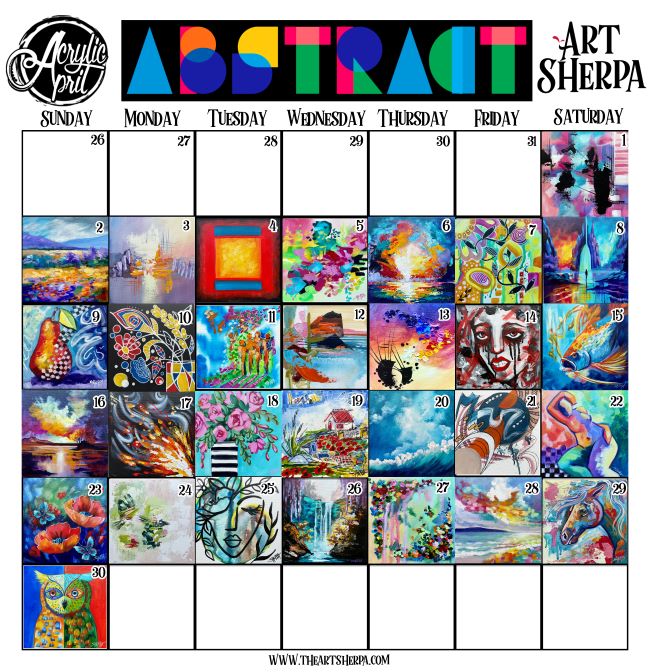 ACRYLIC APRIL SUPPLY LIST