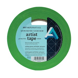 Art Alternatives Artist Tape, 3/4" x 60 yds, Green MAIN