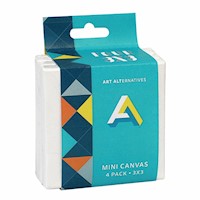Art Alternatives Mini Canvas, 3" x 3", 4/Pkg. THUMBNAIL