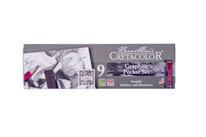 Cretacolor Graphite Pocket Tin Set, 9 Pieces THUMBNAIL