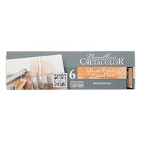 Cretacolor Primo Drawing Set, Basic Pencil Pocket Set, 6-Pencils THUMBNAIL