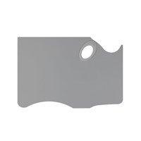 New Wave Easy View Grey Acrylic Palette, Hand Held, 11" x 16" THUMBNAIL