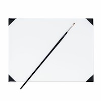 New Wave POSH Glass Table Top Palette, White THUMBNAIL