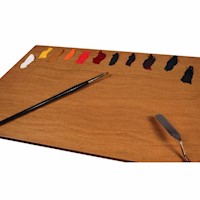 New Wave POSH Table Top Palette, Natural Stain, Small THUMBNAIL