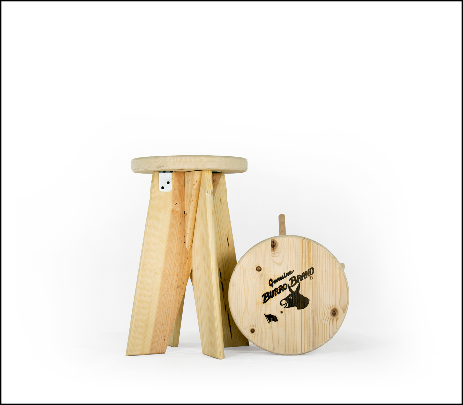 20" BURRO STOOL - SOLD PER PAIR THUMBNAIL