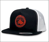 BURRO SNAPBACK - BLACK WITH WHITE MESH MAIN