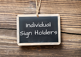 Individual Sign Holders