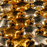 Silver & Gold Stars - Milk Chocolate (12oz) SWATCH