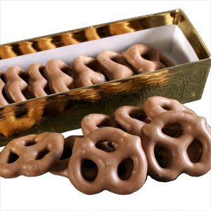 Chocolate Covered Mini Pretzels (4oz) MAIN