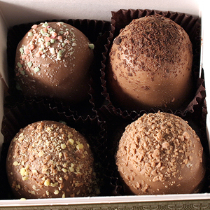 American Original Chocolate Truffles (4pc box) MAIN