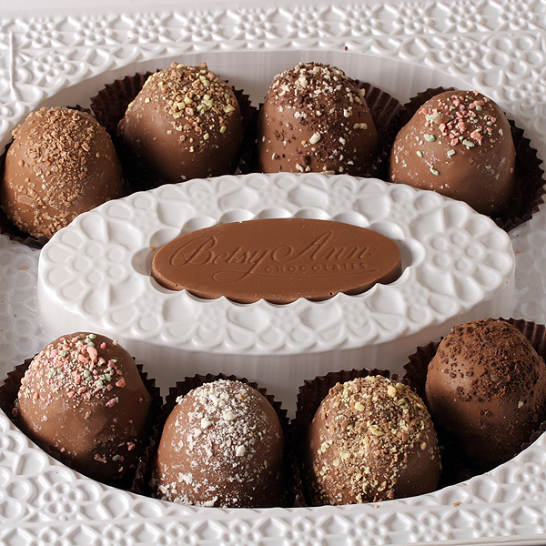 American Original Chocolate Truffles - Green Holiday Lid