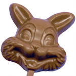 Bunny Face Lollipop - Milk Chocolate (1.5oz) THUMBNAIL