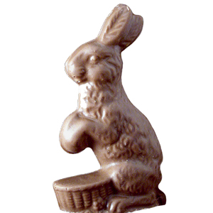 Milk Chocolate Bunny on Basket (4oz) MAIN