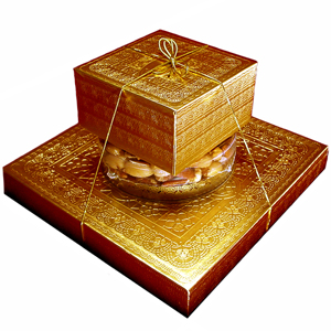 Chocolates Nuts Pretzels Tower of Gold MAIN