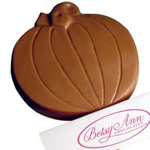Pumpkin Lollipop, Milk Chocolate (1.5oz) MAIN