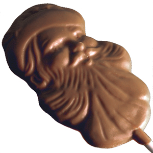 Santa Lollipop -Milk Chocolate (1.5oz) MAIN