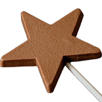 Milk Chocolate Star Lollipop (1oz) THUMBNAIL