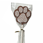 Paw Lollipop Decorated - Milk Chocolate (1oz) SWATCH