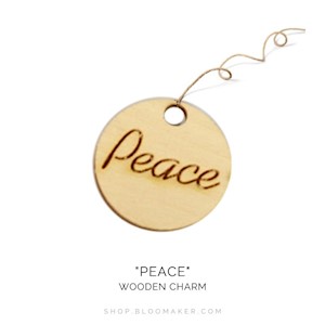 "Peace" Charm LARGE