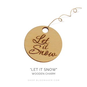 "Let It Snow" Charm LARGE