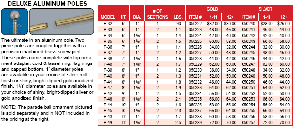 <big>Deluxe Aluminum Flagpole</font></big> MAIN
