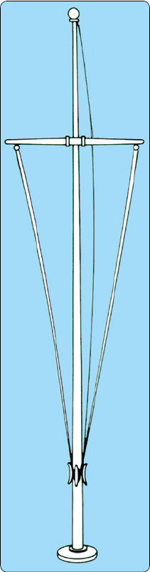 <big>Aluminum Single Mast Nautical Series with Yardarm 20' - 80'</font> MAIN