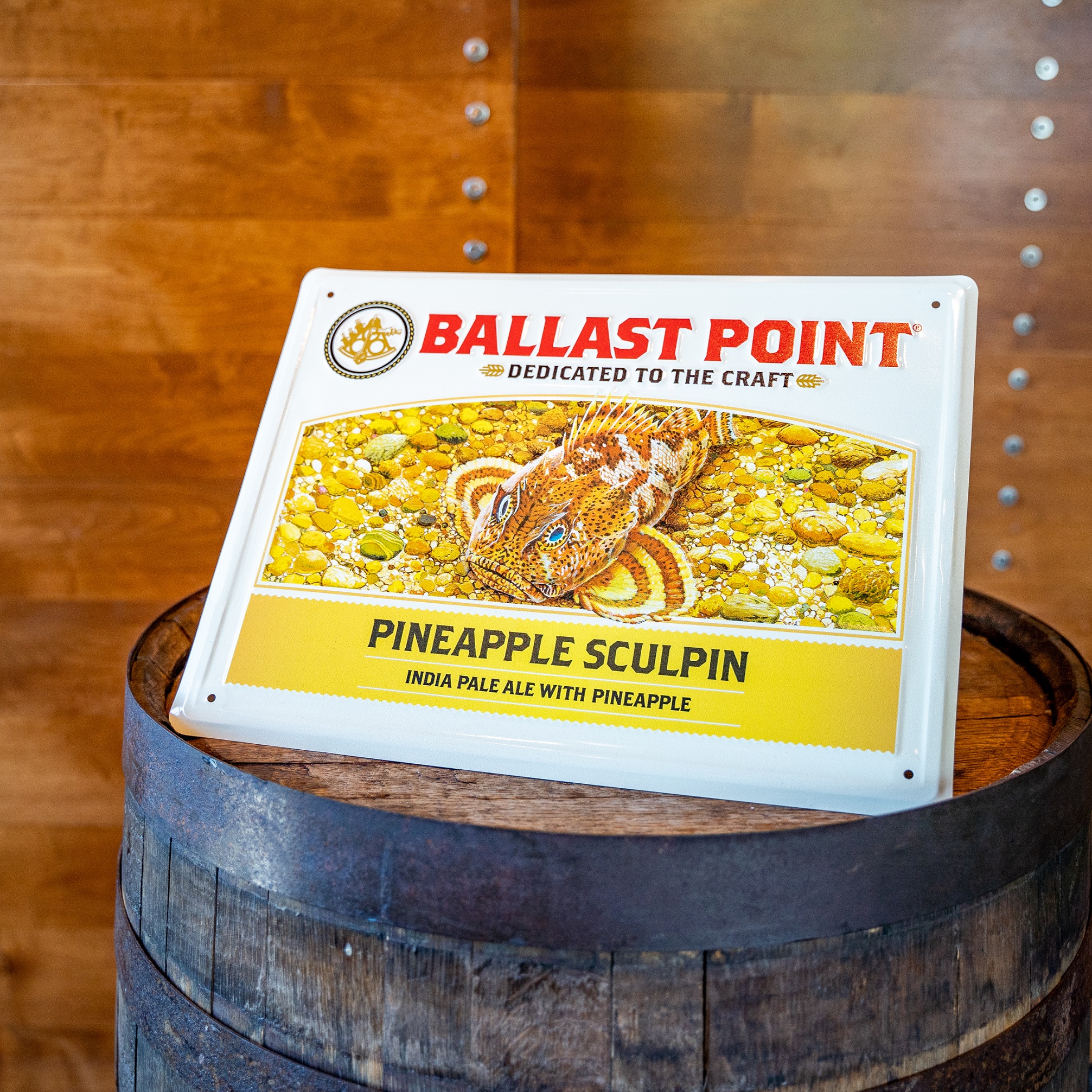 Pineapple Sculpin Tin Sign THUMBNAIL