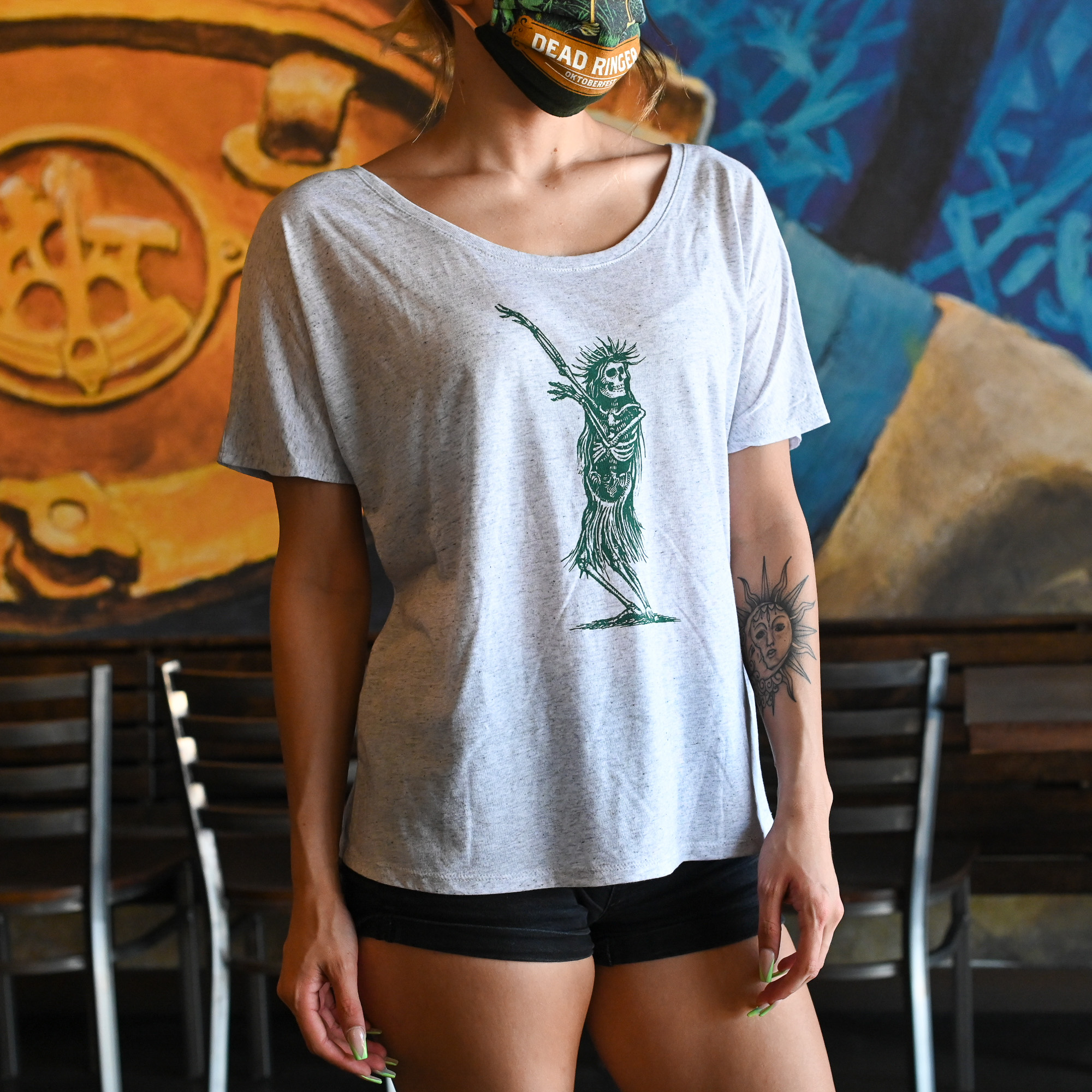 Women's Hula Skeleton Tee THUMBNAIL