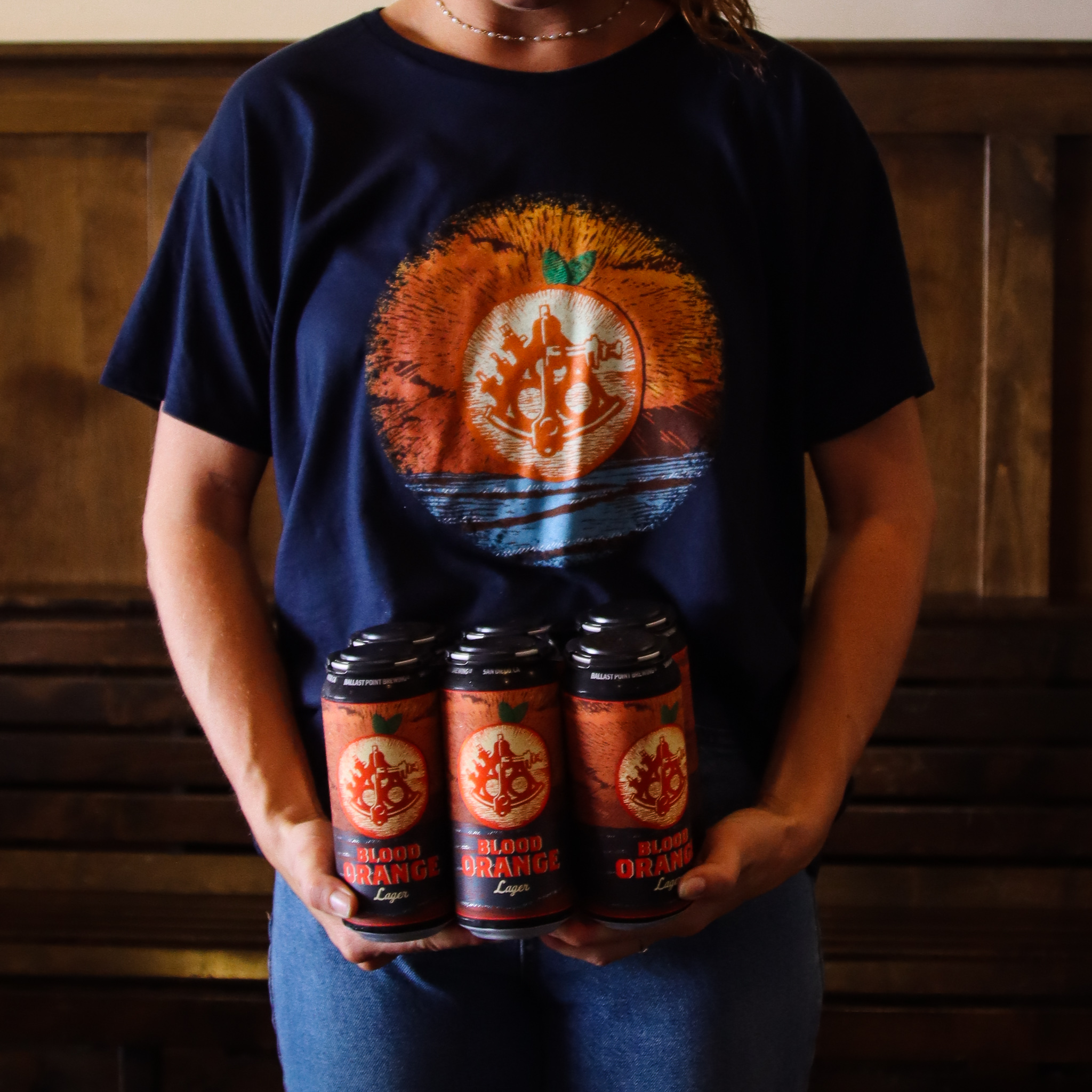 Blood Orange Lager 16oz 6-pack & Shirt Bundle SWATCH