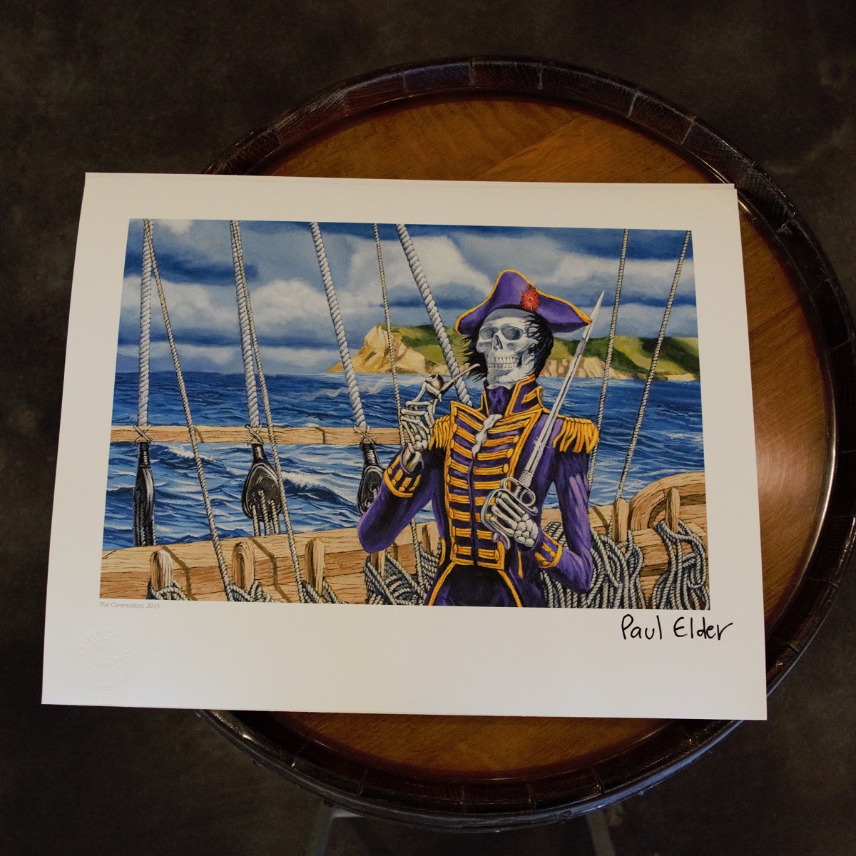 Paul Elder Signed Commodore Poster Print SWATCH