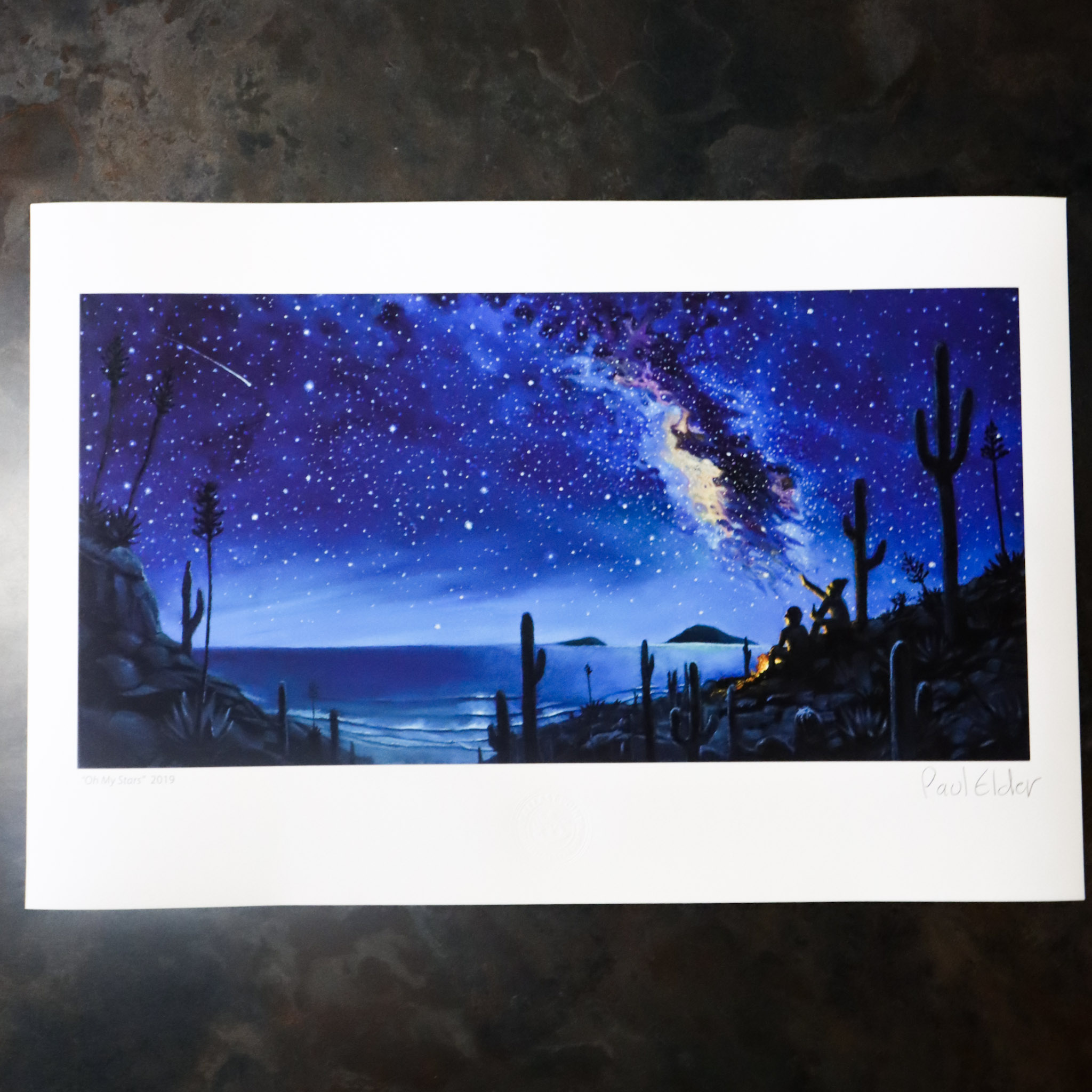 Paul Elder Signed "Oh My Stars" Poster Print THUMBNAIL