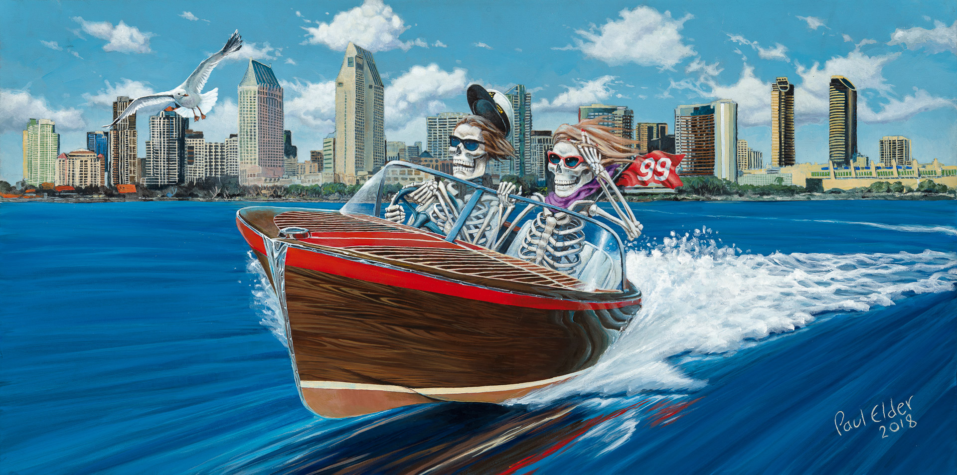 Art Print - Speed Boat THUMBNAIL