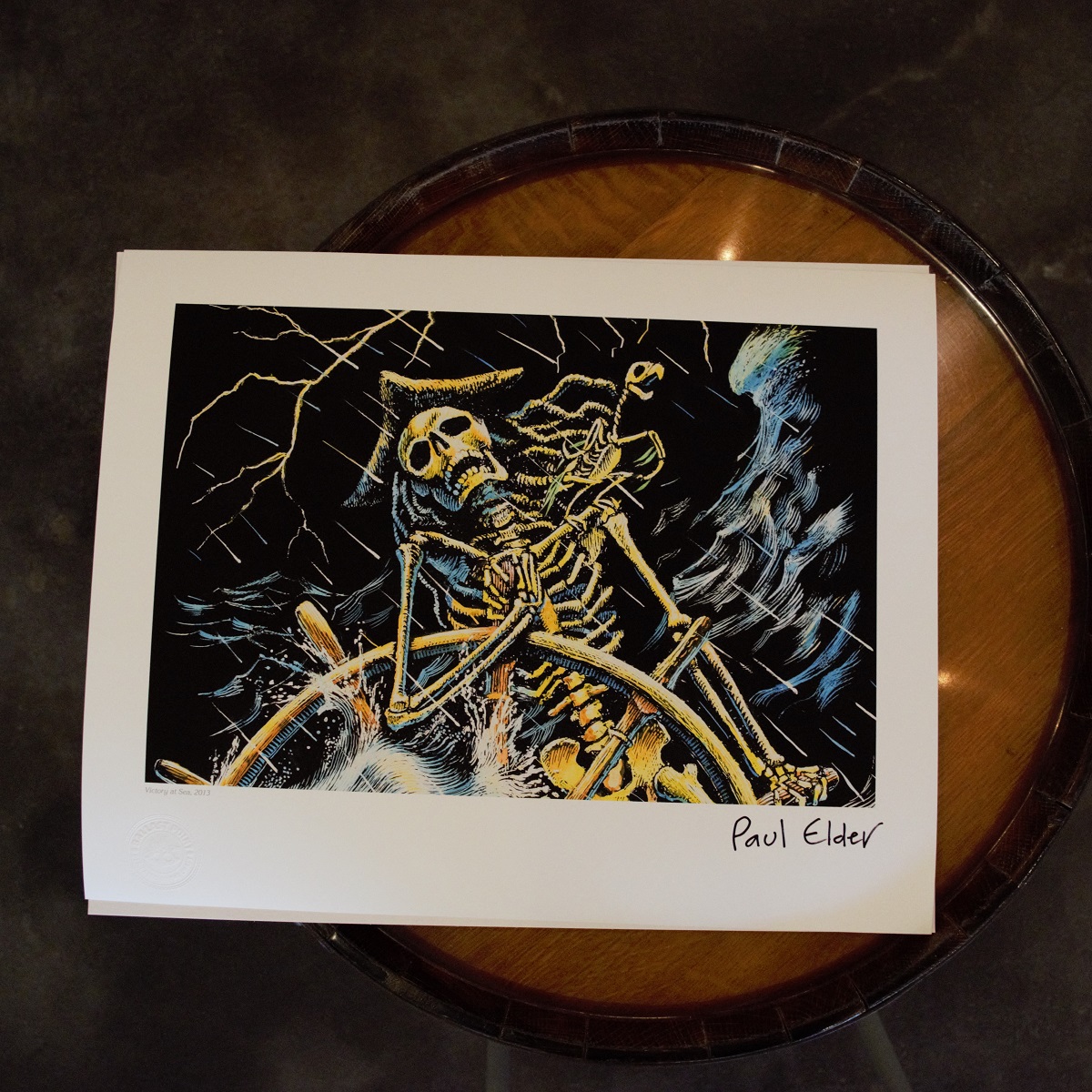Paul Elder Signed Victory at Sea Poster Print THUMBNAIL