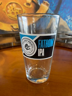 Fathom Text Only Pint Glass THUMBNAIL