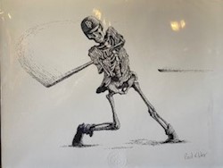 Paul Elder Signed Swingin' Skeleton Poster Print THUMBNAIL