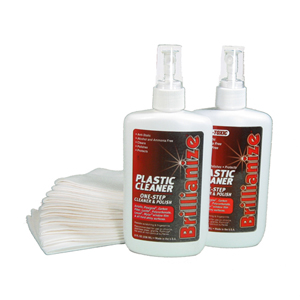 Brillianize 8 oz. Pump Spray Bottles - 2 Pack and 40 SofKloth Polyester Polishing Cloths LARGE