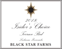 Terrace red wine label LARGE