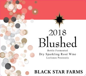 Blushed sparkling wine label LARGE