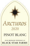 2020 Arcturos Pinot Blanc white wine label THUMBNAIL