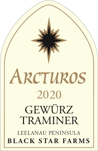 2020 Arcturos Gewurztraminer white wine label LARGE