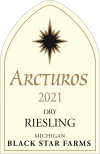 2021 Arctus Dry Riesling white wine label LARGE