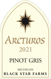 2021 Arcturos Pinot Gris white wine label THUMBNAIL