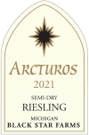 2021 Arcturos Riesling white wine label THUMBNAIL