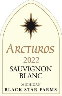 2022 Arcturos Sauvignon Blanc white wine label LARGE