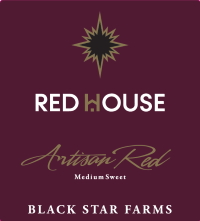 Artisan red wine label LARGE