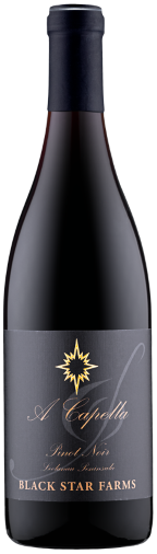 A Capella Pinot Noir red wine label LARGE