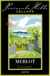 Merlot red wine label THUMBNAIL