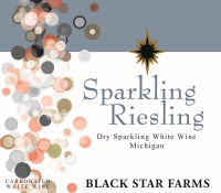 Sparkling white wine label LARGE
