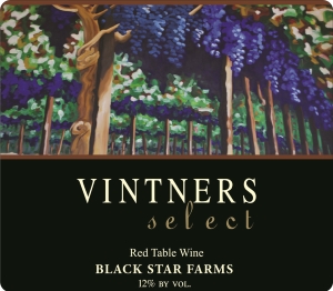 Vintners Select red wine label LARGE